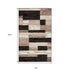 12' Black Brown And Beige Patchwork Runner Rug